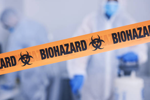 Professional Biohazard Cleanup technician working in Port Saint Lucie, FL